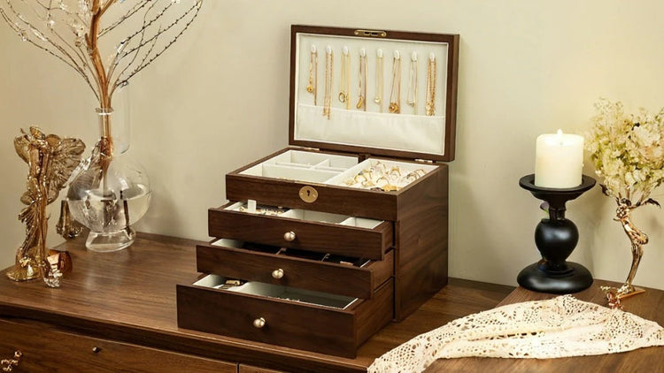 VCD-E premium wood best jewelry organizer