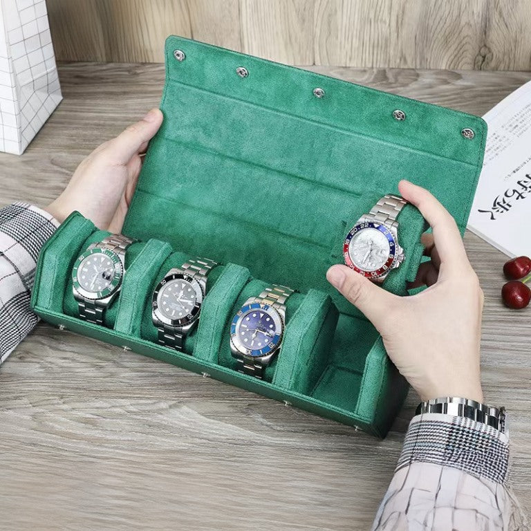 Hexagonal Hidden Snap Buttons Watch Case