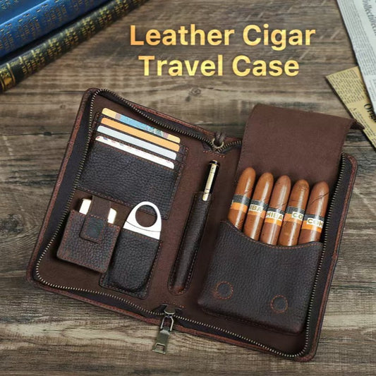 Portable 5-Slot Cigar Case