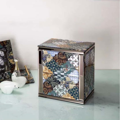 VCD-E Elyssia Series Floralia 5-Layer Luxury Jewelry Box offers understated luxury with a storage for small spaces design.