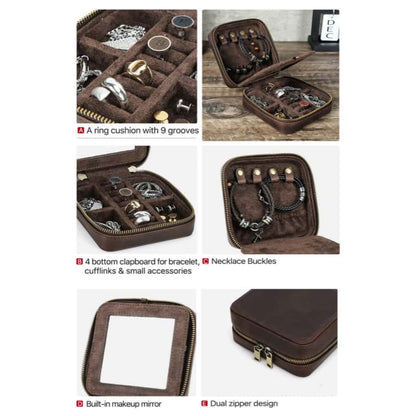 Square Travel Jewelry Case