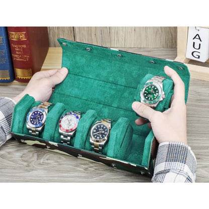 Camouflage 4-Slot Watch Case