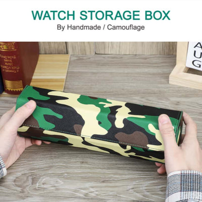 Camouflage 4-Slot Watch Case