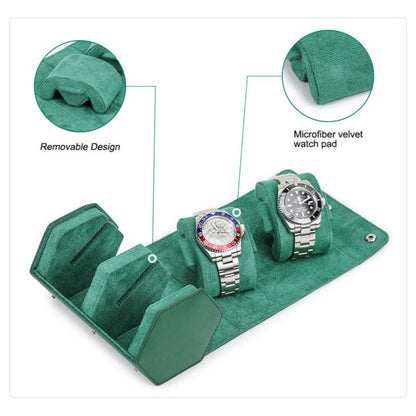 Trend Color 2-Slot Watch Travel Case