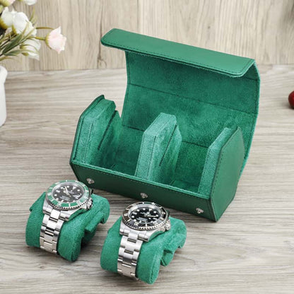 Trend Color 2-Slot Watch Travel Case