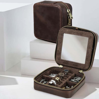 Square Travel Jewelry Case