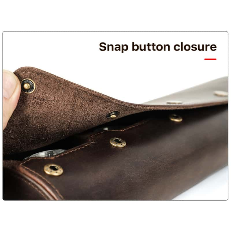 Snap Buttons 4-Slot Watch Case