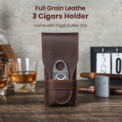 Mini 3-Slot Cigar Case