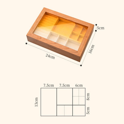 Gradient Acrylic Flip-Top Jewelry Box