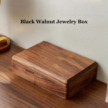 Walnut Wood 1-Layer Jewelry Box