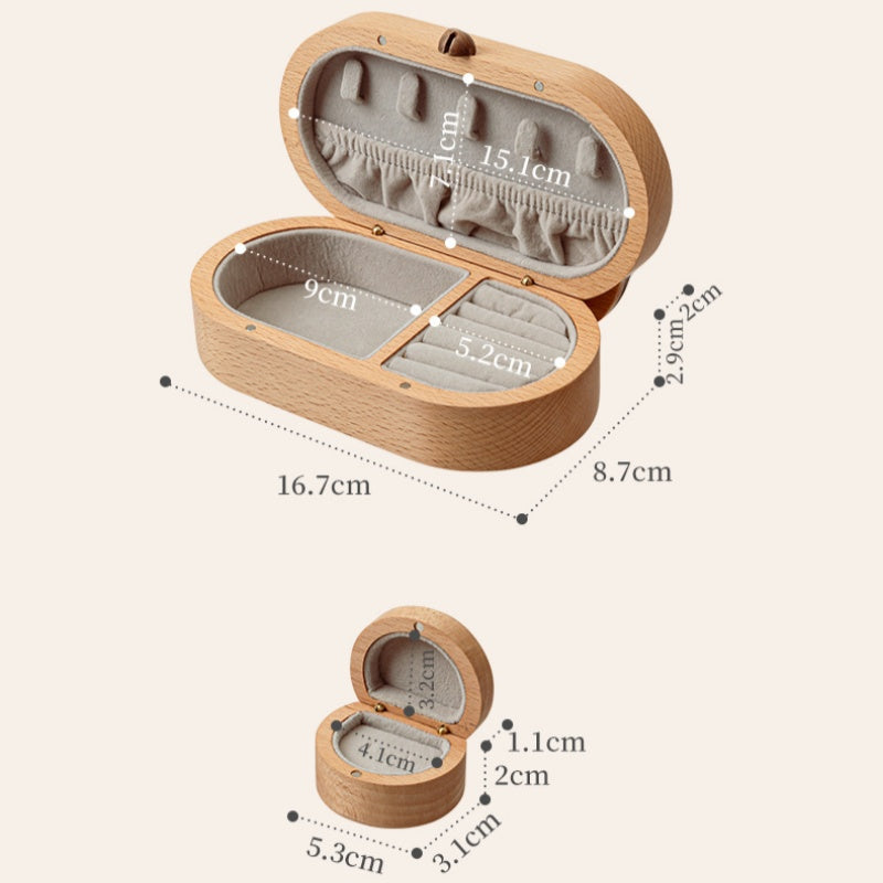 Portable Travel Jewelry Case & Ring Holder