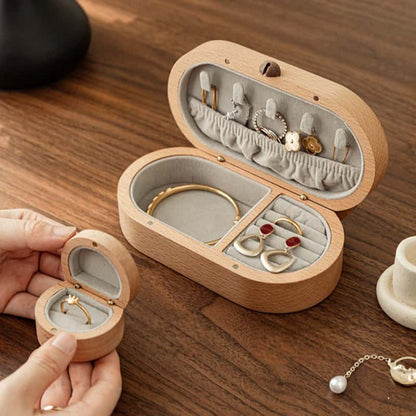 Portable Travel Jewelry Case & Ring Holder