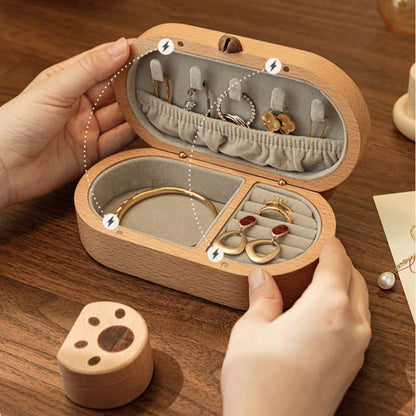 Portable Travel Jewelry Case & Ring Holder