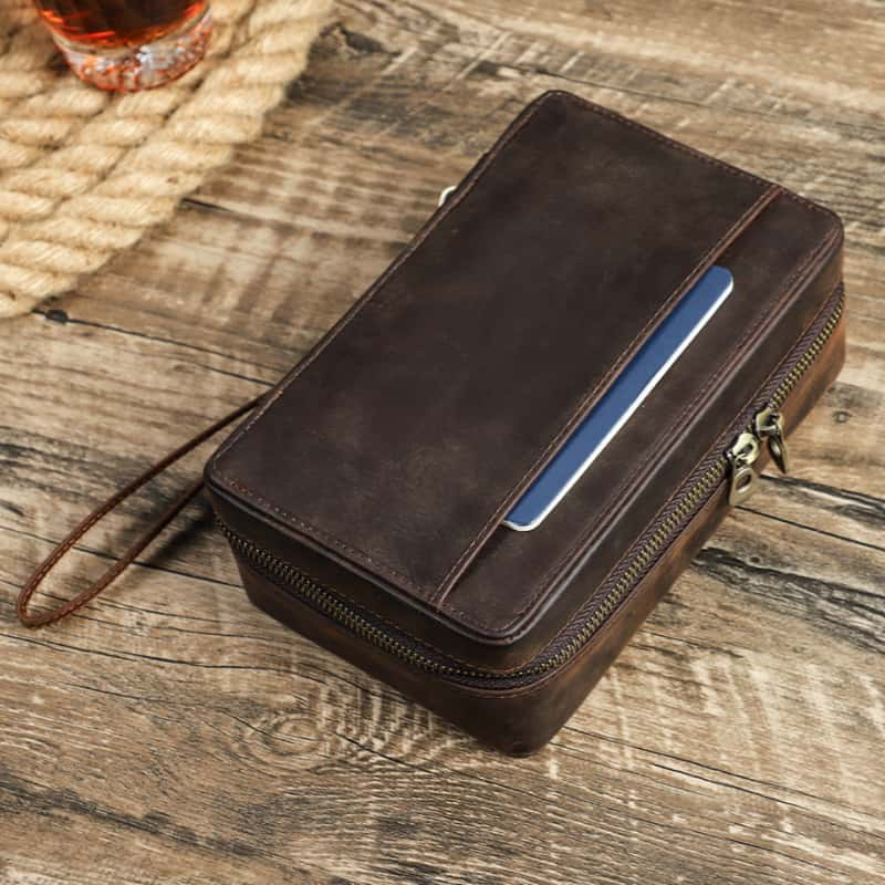 Portable 4-Slot Cigar Travel Case