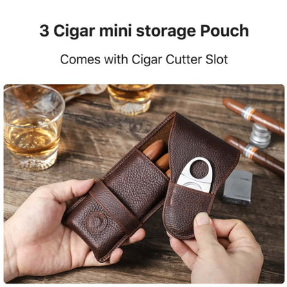 Mini 3-Slot Cigar Case